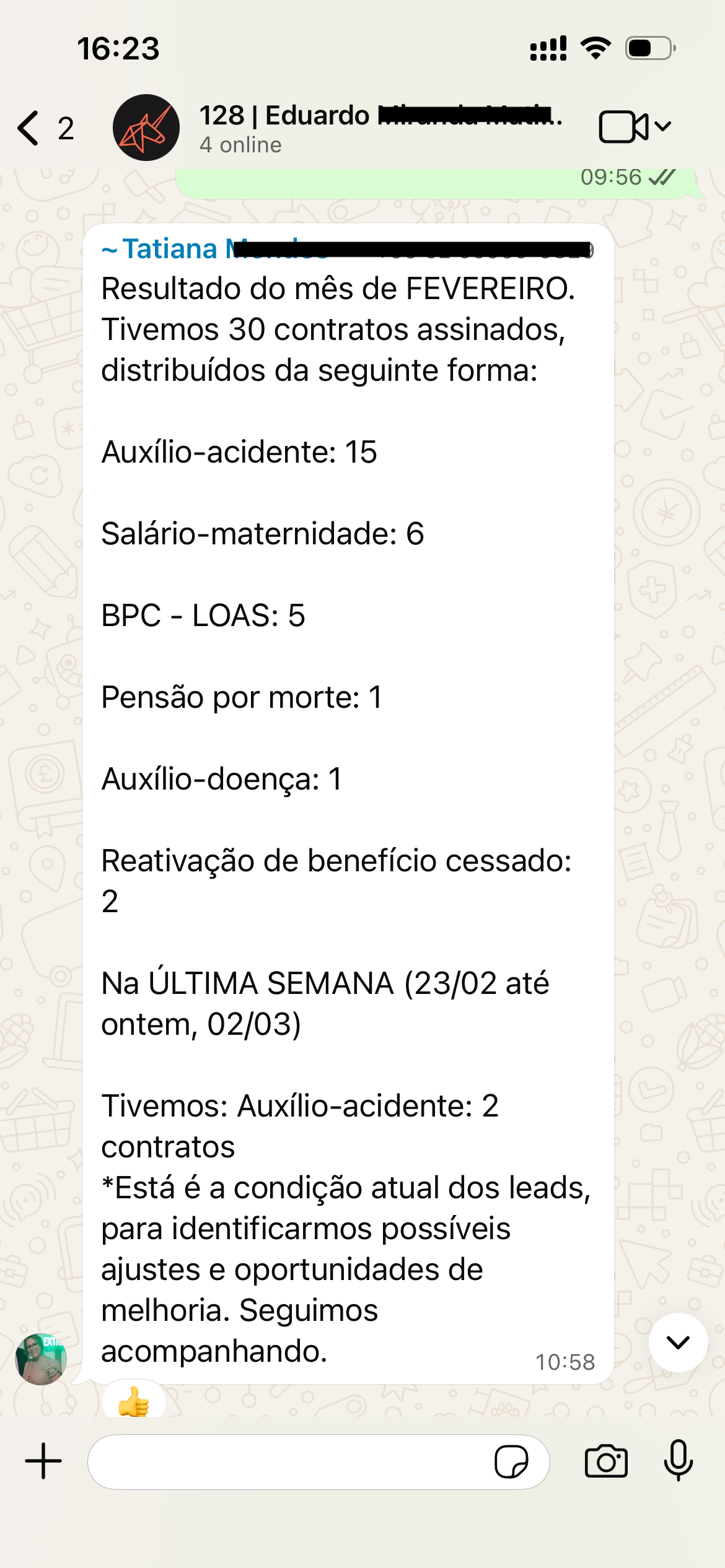 Eduardo Miranda — 30 contratos na semana