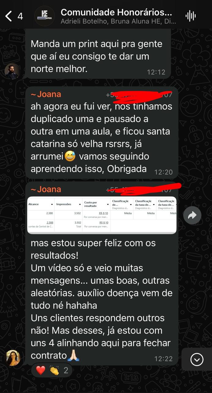 Joana — 4 contratos na mira
